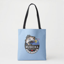 Bolsa Tote Legal Muskoka Canadá pescando no exterior