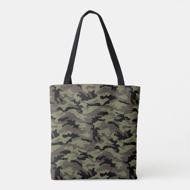Bolsa Tote Legal padrão de Camo Caçador Verde de Camuflagem (Verso)