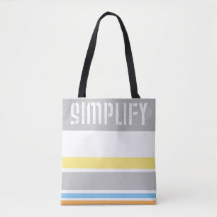 Bolsa Tote legal saco de toques simplifica texto