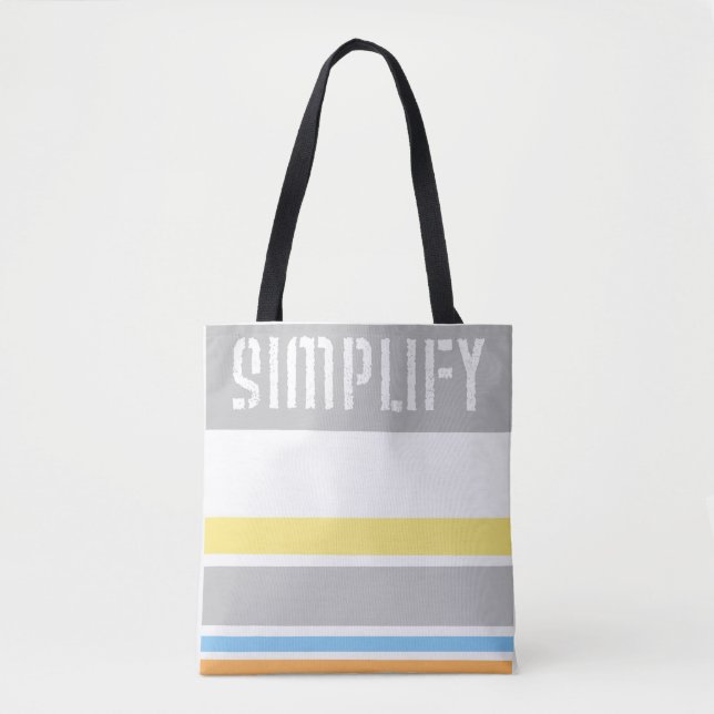 Bolsa Tote legal saco de toques simplifica texto (Frente)