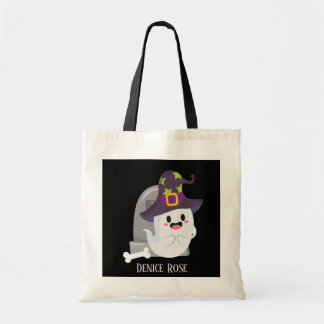 Bolsa Tote legal trato de fantasma do Halloween para crianças