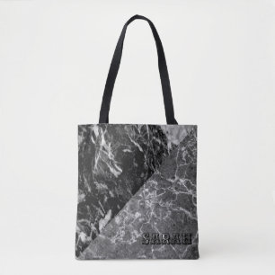 Bolsa Tote Legal Trendy Black Marble