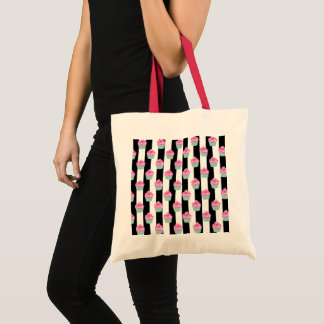 Bolsa Tote Legal Trendy Bleck e Withe, bolos de taça