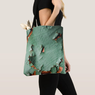 Bolsa Tote Legal turquesa, marrom, rusty metal