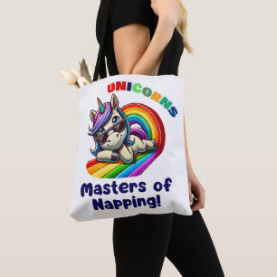 Bolsa Tote Legal Unicórnio relaxando com óculos de sol
