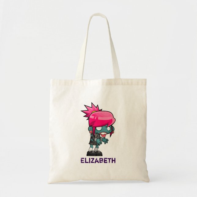 Bolsa Tote Legal Zombie do Punk Rock Personalizada (Frente)