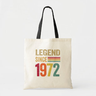Bolsa Tote Legenda de presentes de 50 anos desde 1972 - 50º 