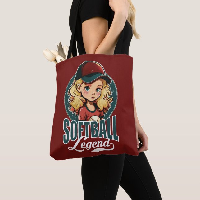 Bolsa Tote Legenda de Softball (Close Up)