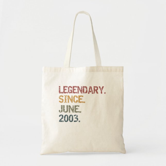 Bolsa Tote Legendário desde junho de 2003 (Frente)