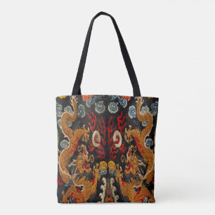 Bolsa Tote Legendário Fantasma Samurai Dragon Mestre