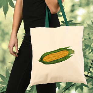 Bolsa Tote Legumes de alimentos antigos; Milho amarelo na esp