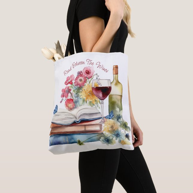 Bolsa Tote Leia Entre os Vinhos (Close Up)