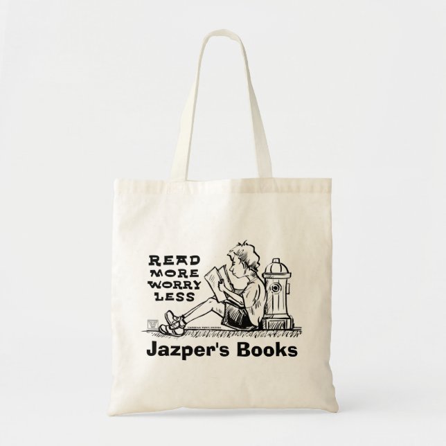 Bolsa Tote Leia Mais Preocupada Menos Meninos Lendo A Folha D (Frente)