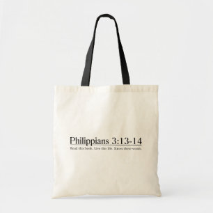 Bolsa Tote Leia o 3:13 dos Philippians da bíblia - 14