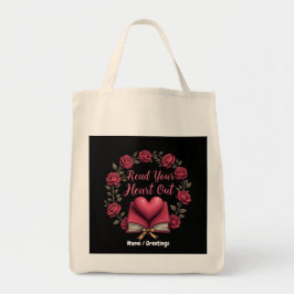 Bolsa Tote Leia seu coração em um Haven para os amantes de li