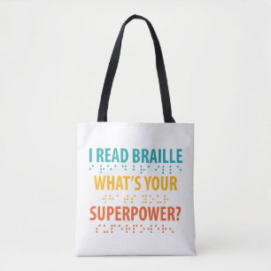 Bolsa Tote Leio Braille Qual é o seu superpoder