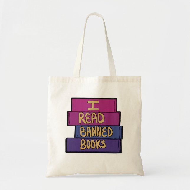 Bolsa Tote Leio Livros Banidos (Frente)