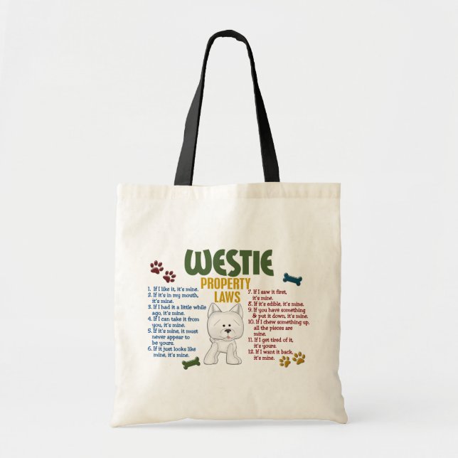 Bolsa Tote Leis 4 da propriedade de Westie (Frente)