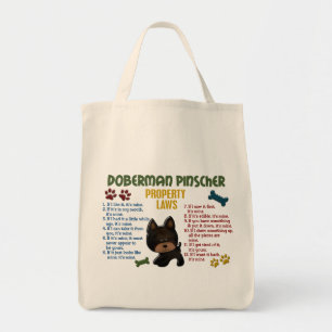 Bolsa Tote Leis 4 da propriedade do Pinscher do Doberman