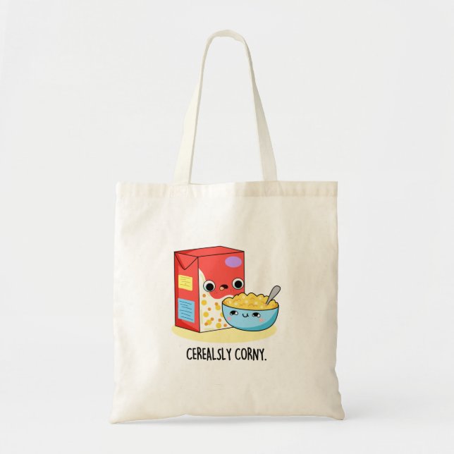 Bolsa Tote Leite Engraçado Cerealoso Cerealado (Frente)