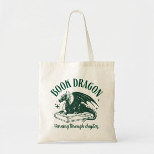 Bolsa Tote Leitor de Fantasia de Dragão de Livro da Moda