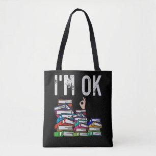 Bolsa Tote Leitor de Livros Bibliotecários Lover de Livros E