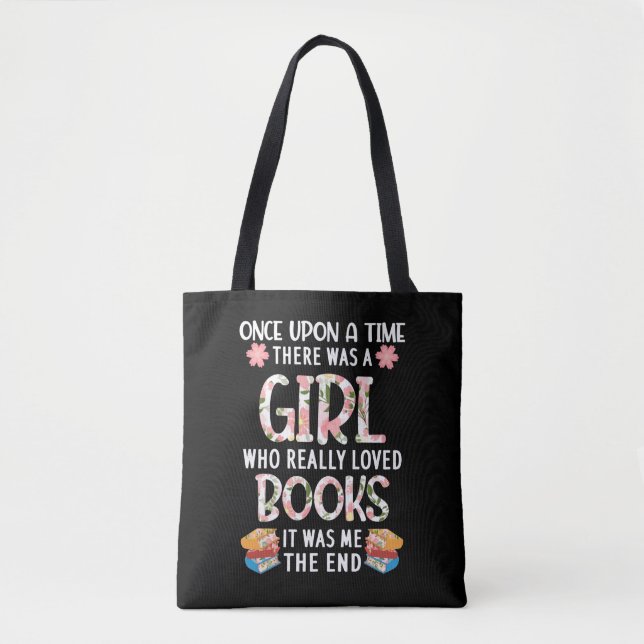 Bolsa Tote Leitor de Mulheres da Bibliotecária Lendo Livro (Frente)