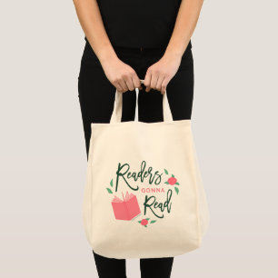 Bolsa Tote Leitores florais Bookish que vão ler
