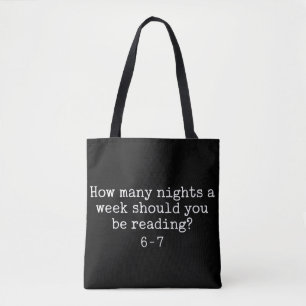 Bolsa Tote Leitura 6-7 Professor Divertido Bibliotecário Esco