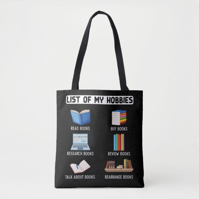 Bolsa Tote Leitura de Bookworm Engraçado (Frente)