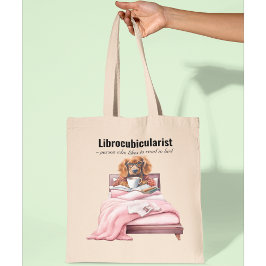 Bolsa Tote Leitura de cães em carteiras de livros