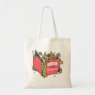 Bolsa Tote Leitura de Livros de Natal
