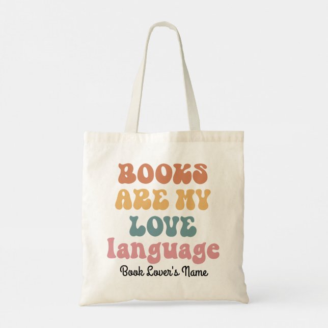 Bolsa Tote Leitura do Livro Personalizado Alojou Nome Dosagem (Verso)