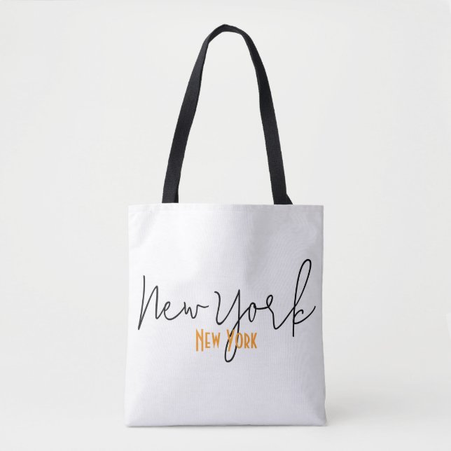 Bolsa Tote Lembrança da Cidade de Nova York, Nova York (Frente)