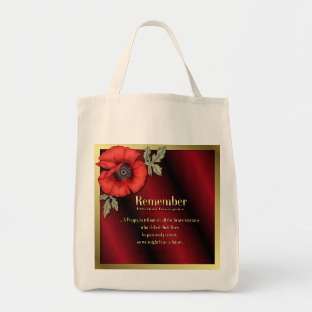 Bolsa Tote Lembrar Poppy (Frente)