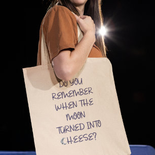 Bolsa Tote Lembras-Te De Retro Nostalgia Quirky Engraçado