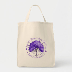 Bolsa Tote Lembre-se sempre: Para você, o mal de Alzheimer fi