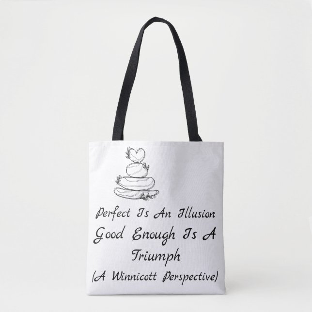 Bolsa Tote Lembrete de Auto-Crescimento Bom o Suficiente Winn (Frente)