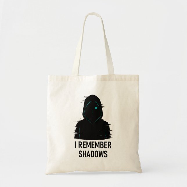 Bolsa Tote Lembro-me de Sombras - Design de Figura Hooded com (Frente)