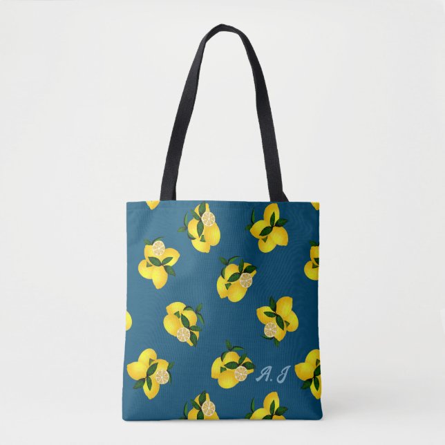 Bolsa Tote Lemon Chic Turquoise (Frente)
