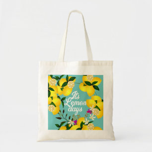 Bolsa Tote Lemon Days Aqua