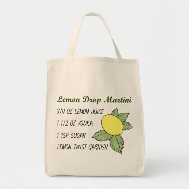 Bolsa Tote Lemon Drop Martini (Frente)