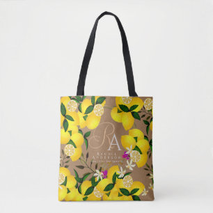 Bolsa Tote Lemon Monograma Brown
