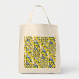 Bolsa Tote Lemon Português Azulejo Mediterrâneo Santorini