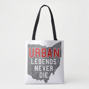 Bolsa Tote Lendas Urbanas Nunca Morrem Estado de Ohio Afastad
