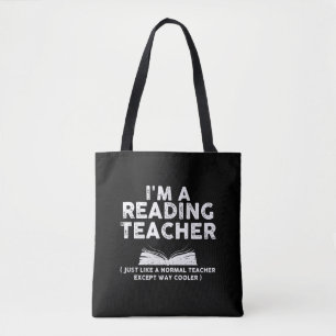 Bolsa Tote Lendo Professor - Sou Professora Lendo