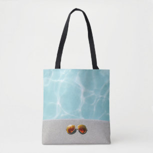 Bolsa Tote Lente laranja com estrutura Dourada Óculos de sol
