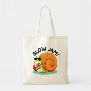 Bolsa Tote Lento Jam Funny Music Snail Pun