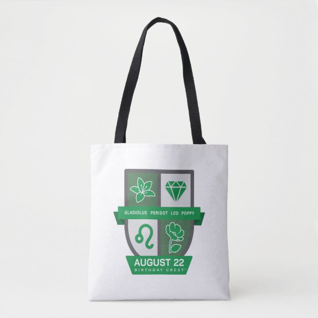 Bolsa Tote Leo Birthday Crest™ for August 1-22 (Frente)