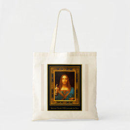 Bolsa Tote LEONARDO DA VINCI SALVATOR MUNDI Pequeno Saco